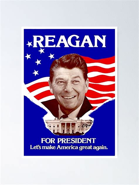 "REAGAN FOR PRESIDENT: Vintage Campaign Advertising Print " Poster for ...