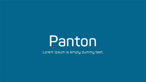 Panton Font Family : Download Free for Desktop & Webfont