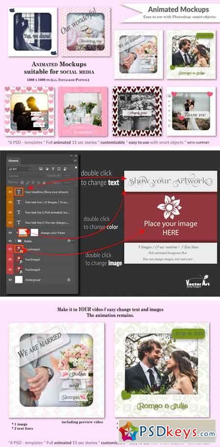 Animated Instagram Templates 123938 » Free Download Photoshop Vector Stock image Via Torrent ...