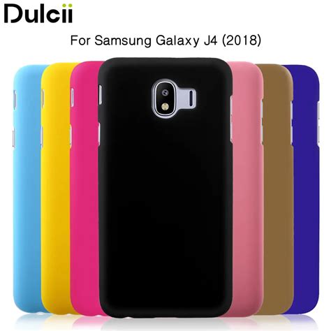 DULCII for Samsung J4 Case Hard Cover for Samsung Galaxy J4 2018 Celuar Coque Plastic Back Cases ...