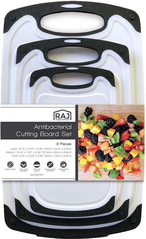 Raj Plastic Cutting Board Reversible Cutting Board, Dishwasher Safe, Chopping Boards, Juice ...