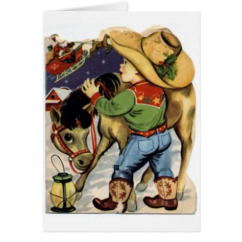 Cowboy Christmas Card | Zazzle