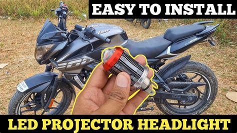 LED PROJECTOR HEADLIGHT INSTALLATION | LED PROJECTOR HEADLIGHT MODIFIED | @rkcreations03 - YouTube