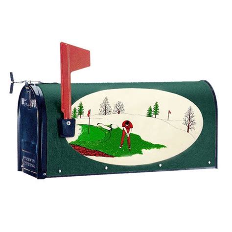 Oval Graphic Mailbox-Style: Golfer | Mailbox, Unique mailboxes, Oval