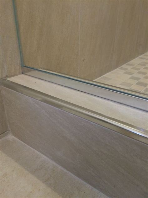 Schluter System RONDEC Chrome edge profiling | Master bathroom decor, Tile edge, Tiles designs