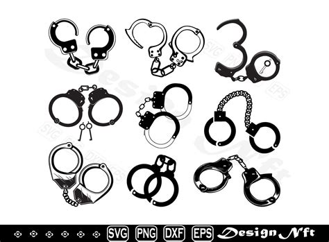 Eps Vector Handcuffs Cut Files For Silhouette Handcuffs Clipart | The Best Porn Website