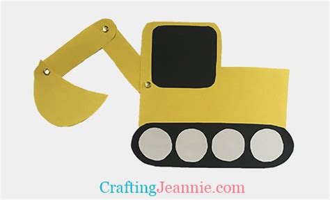 Excavator Craft (with Template) - Crafting Jeannie