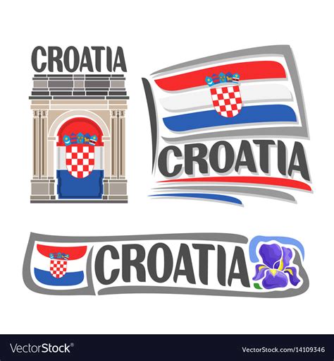 Logo for croatia Royalty Free Vector Image - VectorStock