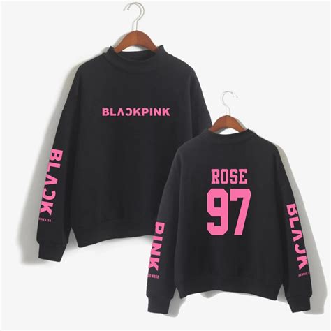 BLACKPINK Hoodies Korean Fashion Fashion Long Sleeve O neck Loose ...