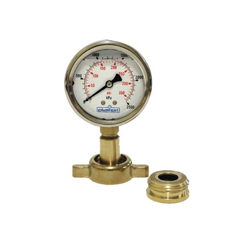 Plumtest Water Pressure Gauge 2500 kPa 20mm - Plumbers Choice