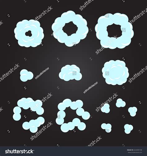 Explode Animation Cartoon Smoke Explosion Eps Stock Vector (Royalty ...