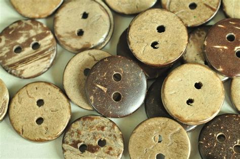 25pcs 12mm Natural Coconut Shell Buttons Round Coconut Shell | Etsy