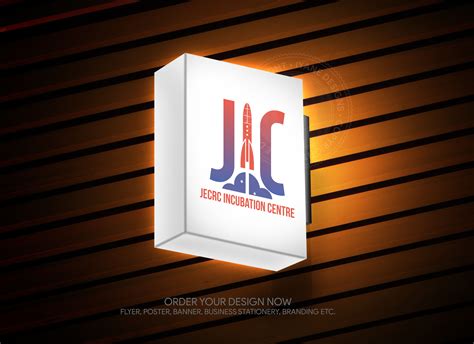 JIC (JECRC Incubation Centre Logo | Logo design, Design, Light box