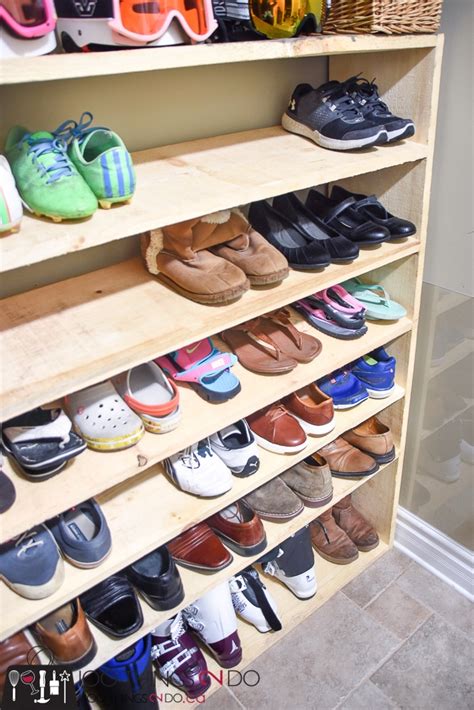 How to make a super-sized shoe rack on a budget