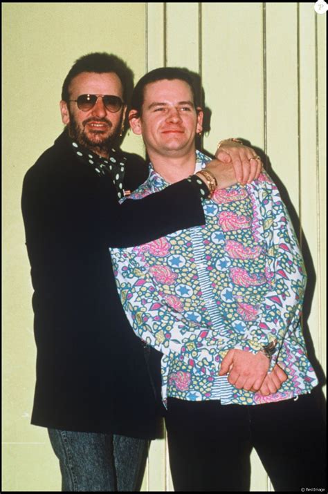 Ringo Starr with his son ZAK STARKEY British Pop Musician (At the launch of Ringo's new album ...