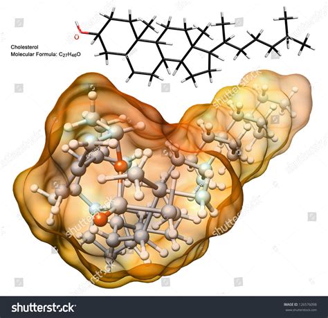 Organic Chemistry 3d Structure Cholesterol Molecule Stock Illustration 126576098 - Shutterstock