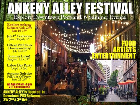 Ankeny Alley Festival: Explore Ankeny at Ankeny Alley in Portland, OR - Multiple dates through ...