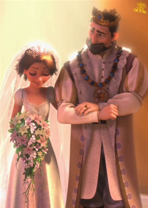 Rapunzel on her wedding day, with her father ♥ | Disney tangled, Disney ...