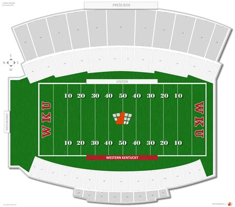 Western Kentucky Football Stadium Seating Chart | Elcho Table