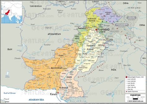 Carte Du Pakistan