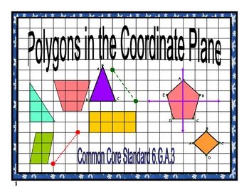 Polygons in the Coordinate Plane by Nancy Hughes | TpT