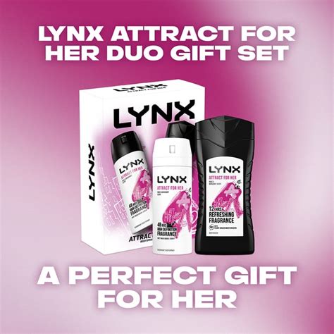 Lynx Attract For Her Duo Gift Set, deodorant, bodyspray, body, spray ...