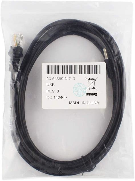 10FT USB Cable for Honeywell Metrologic Barcode Scanner MS7120 MS9540 MS5145 RJ48 to USB Type A