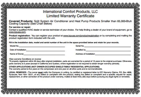 FREE 5+ Sample Warranty Certificate Templates in PDF | PSD