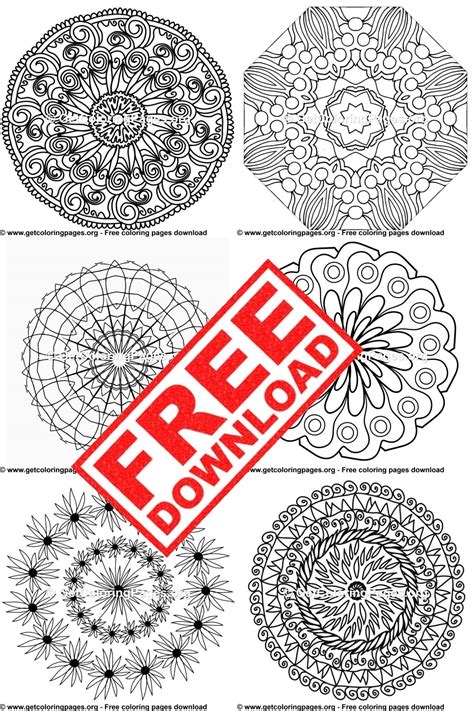 Dot Painting Free Printable Dot Mandala Patterns