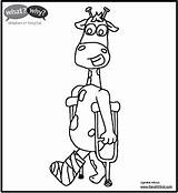 Crutches Coloring Pages sketch template