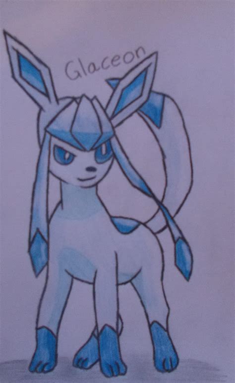 Eevee evolution: Glaceon by Tiia-arts on DeviantArt