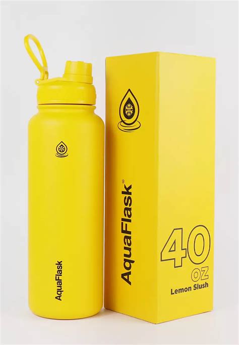 Buy Aquaflask 40oz Wide Mouth Water Bottle Lemon Slush 2024 Online | ZALORA Philippines