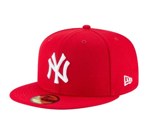 Era 59fifty Mlb York Yankees Red/white Basic Fitted White Hat 11591122 | New era hats, Basic ...