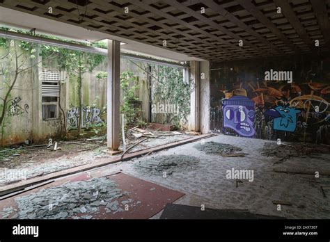 Abandoned hotel, Haludovo Palace Hotel, Krk island, Croatia Stock Photo - Alamy