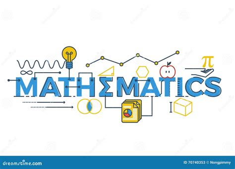 Ejemplo De La Palabra De Las Matemáticas Ilustración del Vector - Ilustración de concepto, carta ...