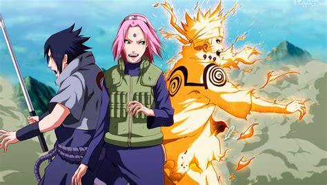 Naruto, Sakura, and Sasuke illustration HD wallpaper | Wallpaper Flare