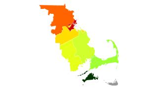 Massachusetts Population Density - AtlasBig.com