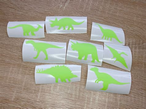 Glow in the Dark Assorted Dinosaur Stickers / Vinyl Decals / Vinyl Stickers / Laptop Stickers ...