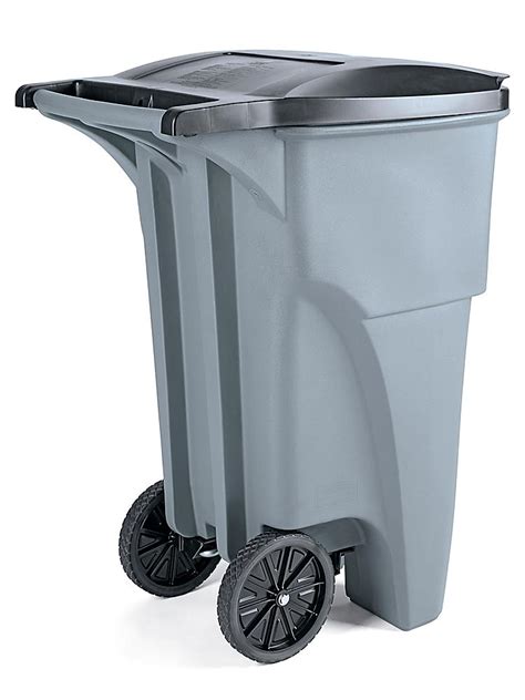 Rubbermaid® Trash Can with Wheels - 65 Gallon H-1578 - Uline