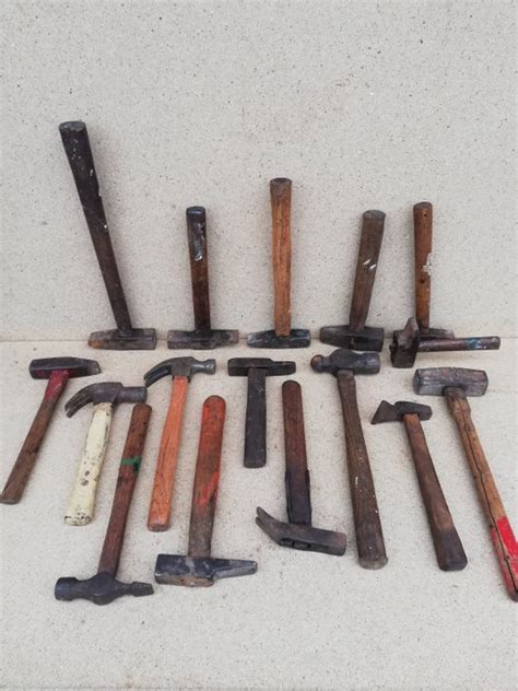 Collection of 16 different old and antique hammers (16) - - Catawiki