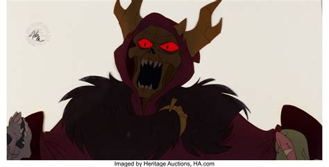 The Black Cauldron Horned King Production Cel (Walt Disney, | Lot ...