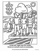 Coloring Pages On Pedestrian Safety sketch template