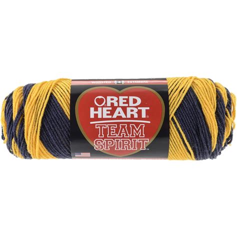 Red Heart Team Spirit Yarn-Navy & Gold - Walmart.com - Walmart.com