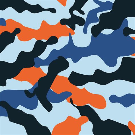 Racing Colors Camouflage Pattern Theme Design Porsche Blue Orange GT40 Photograph by Red Deer