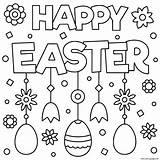 Happy Easter Egg Flowers 2019 Coloring page Printable sketch template