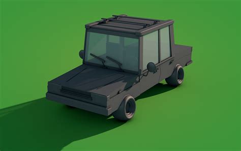 Low poly family car :: Behance