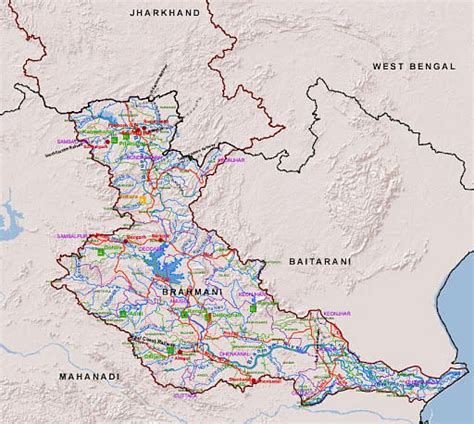 Brahmani - Smaller Rivers of India flowing towards East - Geography Notes