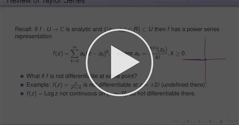 Laurent Series - Laurent Series and the Residue Theorem | Coursera