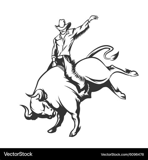 Rodeo Royalty Free Vector Image - VectorStock