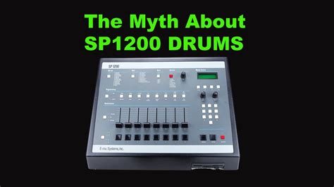 The Myth about SP-1200 Drums - YouTube